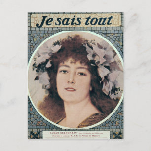Postal Sarah Bernhardt en Gismonda