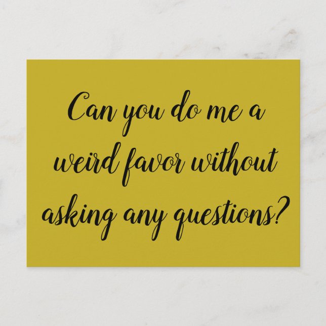 Postal sarah cito Orphan Black me hace un favor extraño (Anverso)