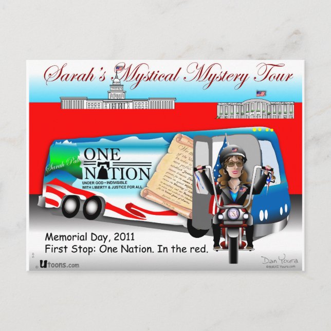 Postal Sarah In the Red (Anverso)