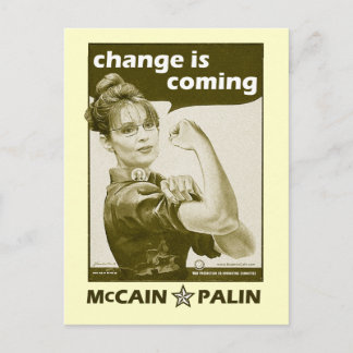 Postal Sarah Palin, de estilo antiguo