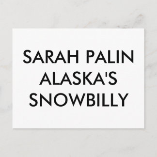 POSTAL SARAH PALINALASKA ES SNOWBILLY
