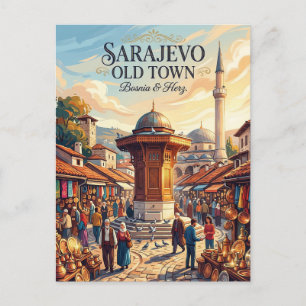 Postal Sarajevo casco antiguo Bosnia & Herz.