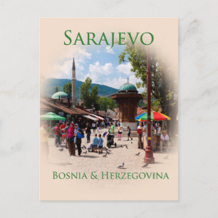 Postal Sarajevo: Plaza del pichón en el viejo Bazar