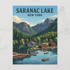 Postal Saranac Lake, Nueva York, EE. UU.