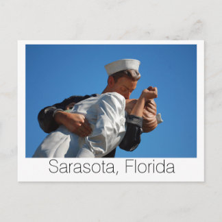 Postal Sarasota, FL Kissing Sailor