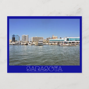 Postal Sarasota, Florida desde la bahía.