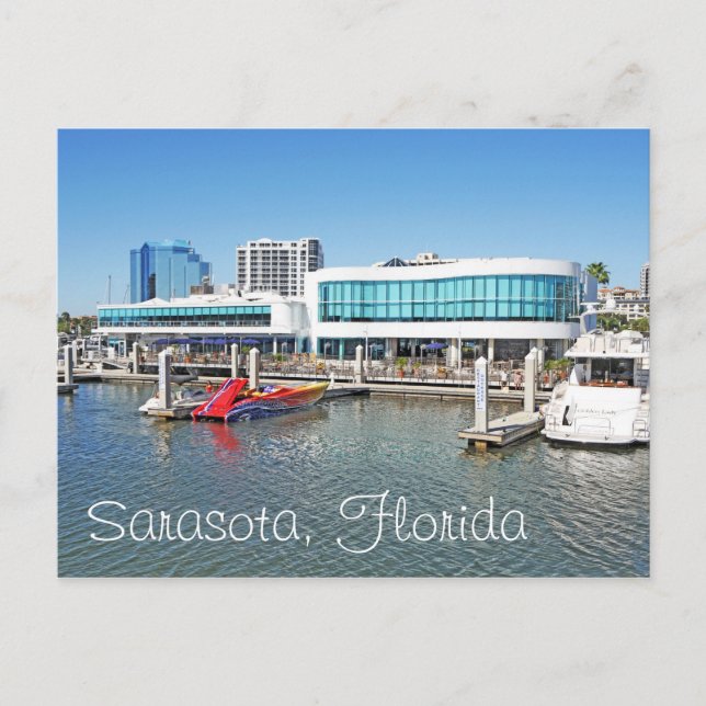Postal Sarasota por la bahía (Anverso)