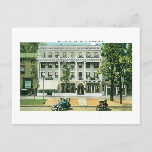 Postal Saratoga Inn, Saratoga Springs, NY (Anverso)