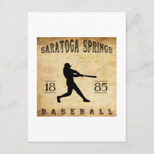 Postal Saratoga Springs Nueva York Béisbol 1885