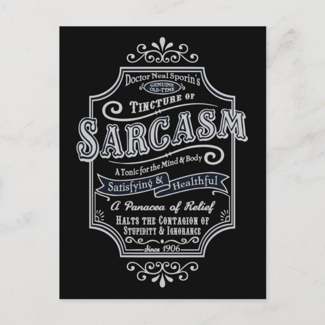 Postal Sarcasmo de Tyme Viejo (Anverso)