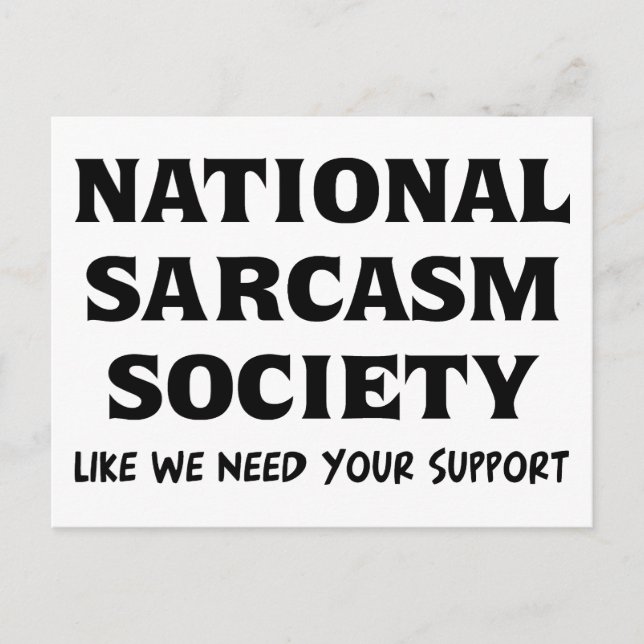 Postal Sarcasmo nacional (Anverso)