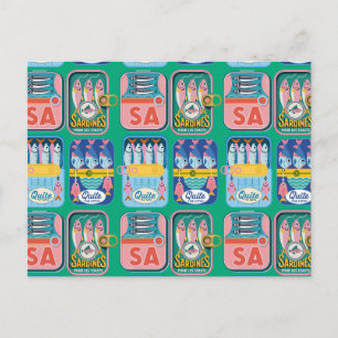 Postal Sardina Funky Portugal