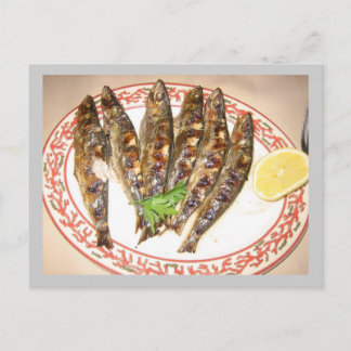 Postal Sardinas a la parrilla
