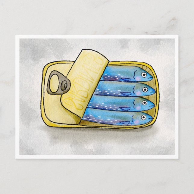Postal Sardinas, HEY (Anverso)