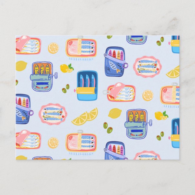 Postal Sardines and Lemons (Anverso)