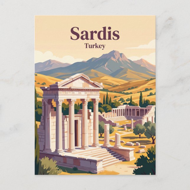 Postal Sardis Turquía (Anverso)