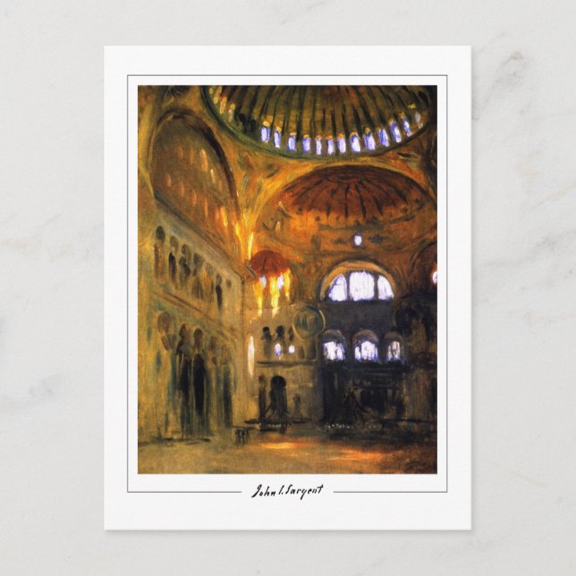 Postal Sargent John Singer #163-2 - Bella Artes (Anverso)