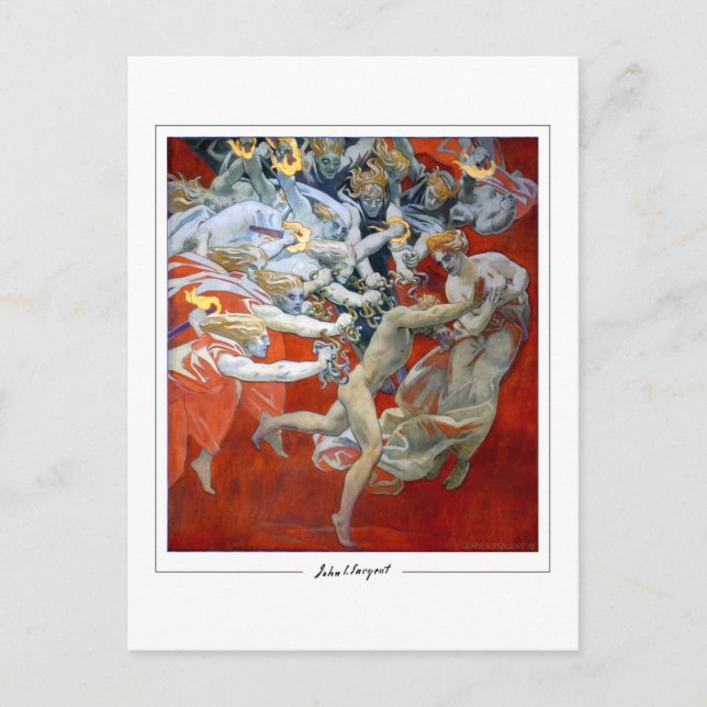 Postal Sargent John Singer #167-2 - Bella Artes (Anverso)