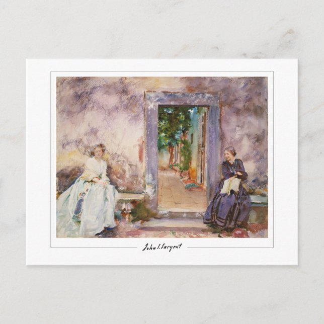 Postal Sargent John Singer #171-2 - Bella Artes (Anverso)