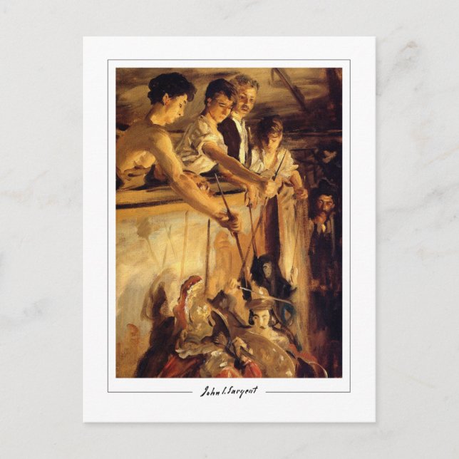 Postal Sargent John Singer #215-2 - Bella Artes (Anverso)