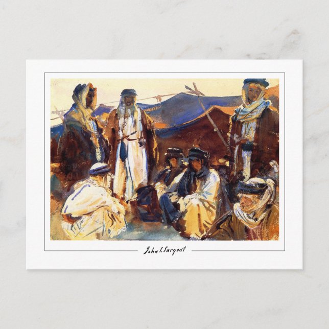 Postal Sargent John Singer #462-2 - Bella Artes (Anverso)