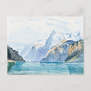 Postal Sargente - Bahía de Uri, arte fino,