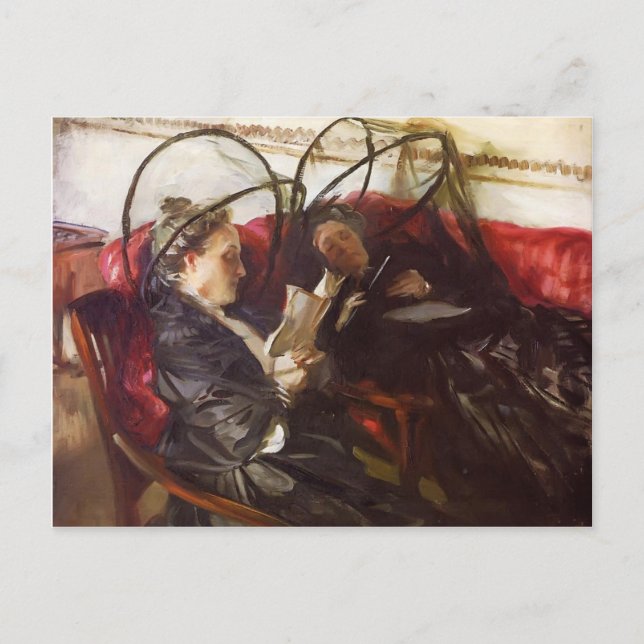 Postal Sargento de John Singer - Mosquiteros (Anverso)