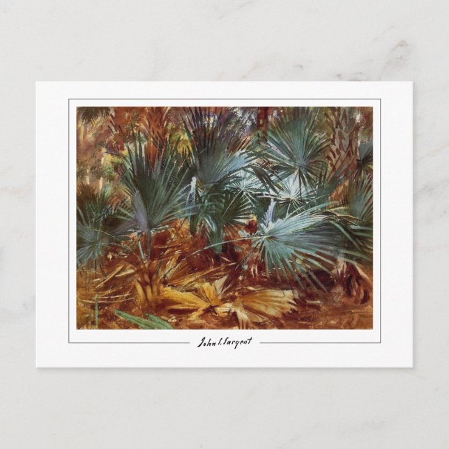 Postal Sargento John Singer #410-2 - Bella Artes (Anverso)