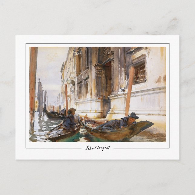 Postal Sargento John Singer #9-2 - Bella Artes (Anverso)