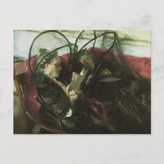 Postal Sargento John Singer - Redes para mosquitos (Anverso)