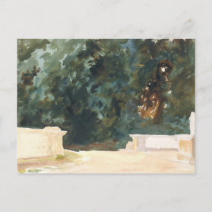 Postal Sargento John Singer - Terraza y jardines