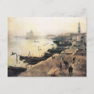 Postal Sargento John Singer - Venecia en mal tiempo