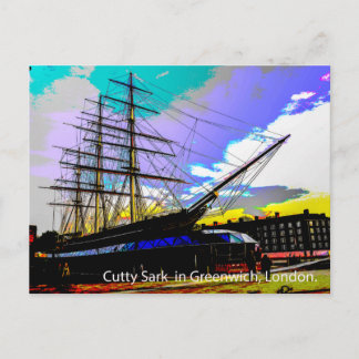 Postal Sark mezquino en Greenwich, Londres.