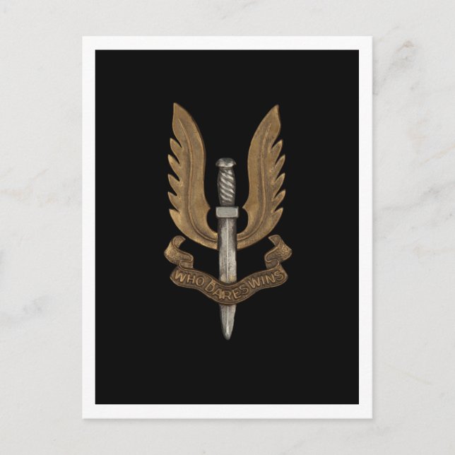 Postal SAS británicas (Anverso)
