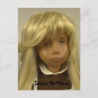Sasha Puppe No Navel Postkarte