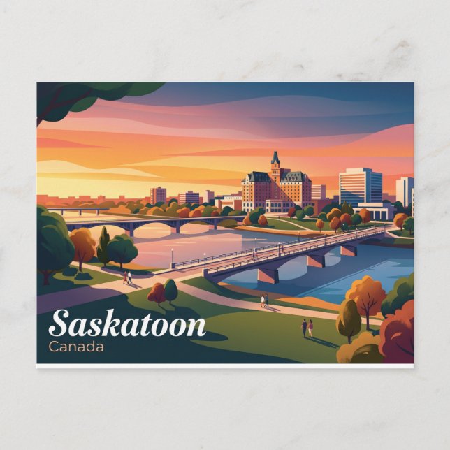 Postal Saskatoon Canadá (Anverso)