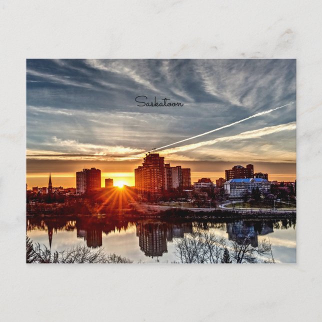 Postal Saskatoon Sunset (Anverso)