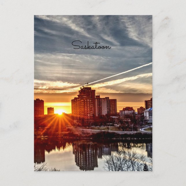 Postal Saskatoon Sunset (Anverso)