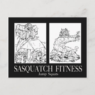 Postal Sasquatch Fitness Series Pic #1 JUMP SQUATS
