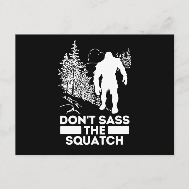 Postal Sasquatch No Siente La Squatch (Anverso)