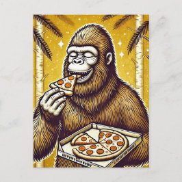 Postal Sasquatch y la Pizza