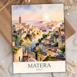 Postal Sassi di Matera Travel Italy Cave City Personaliza