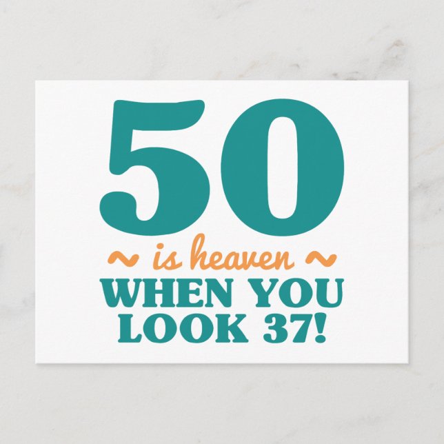 Postal Sassy 50 cumpleaños (Anverso)