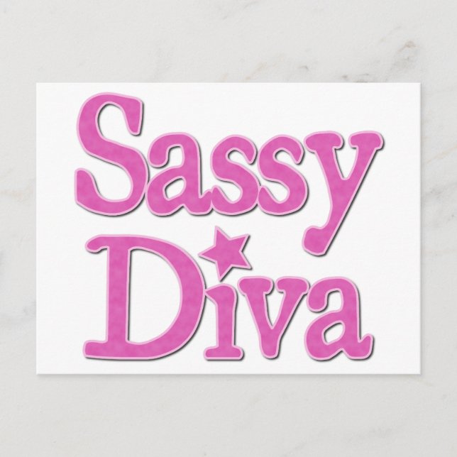Postal Sassy Diva (Anverso)