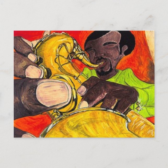 Postal Sassy Sax (Anverso)