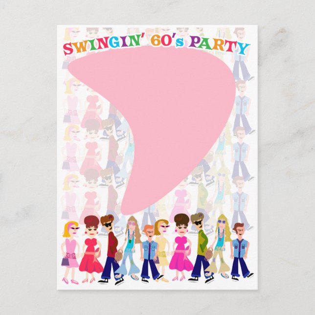 Postal ¡Sassy Sesenta niños! (Anverso)