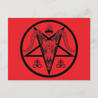 Postal Satanic Pentagram Postcard