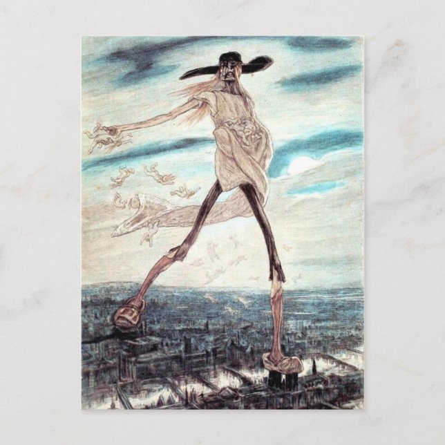 Postal satánica satánica para siembra (Anverso)