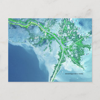 Postal satelital Delta del Río Misisipi