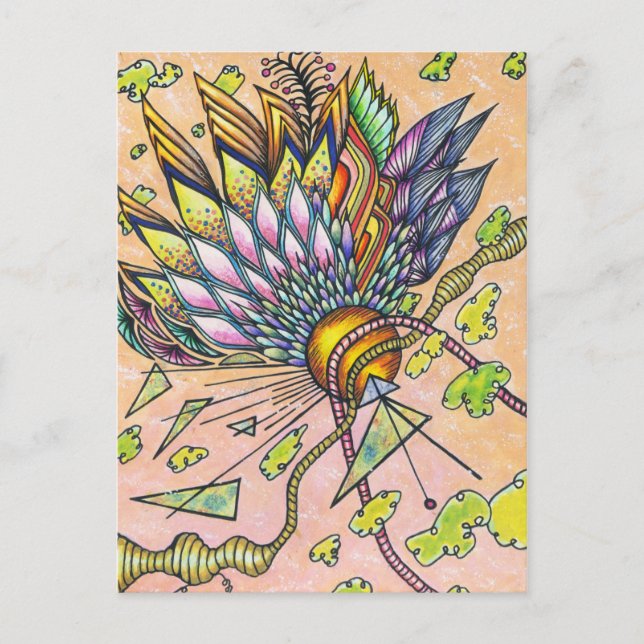 Postal Satélite de brillo (Anverso)